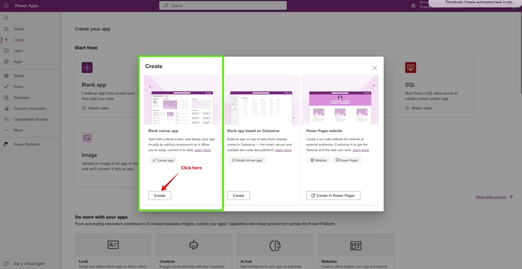 Blank Canvas App