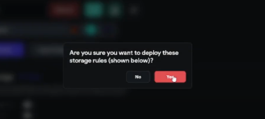 Deploy the Rules - Click on Deploy to apply these rules in flutterflow
