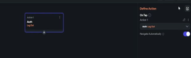 Logout - Add an action to Logout from the session.