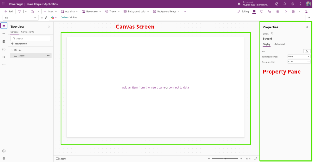 Canvas Screen